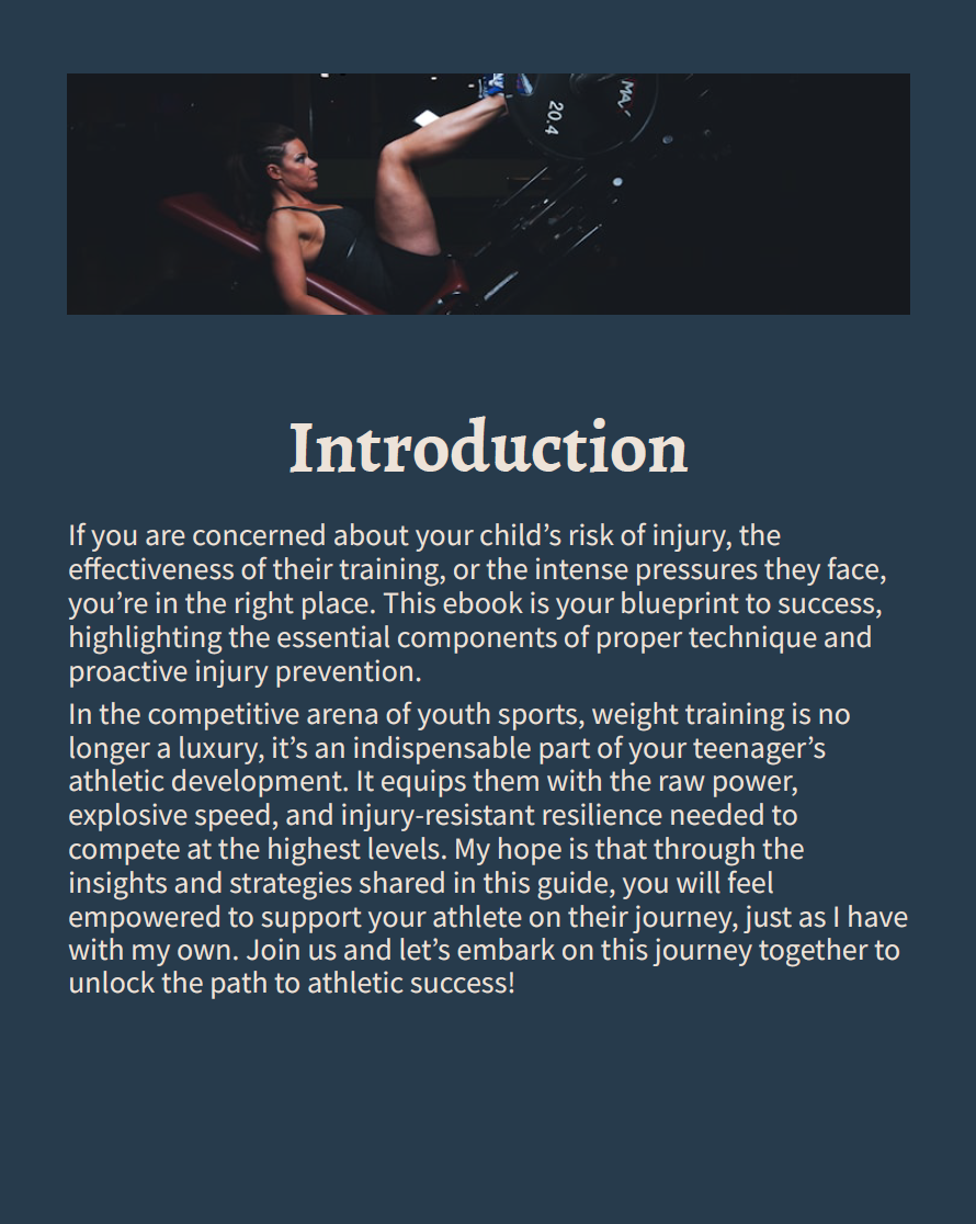 Coach Like a Pro: Weight Training for Teenage Athletes